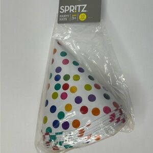 Spritz Colorful Dotted Party Hats